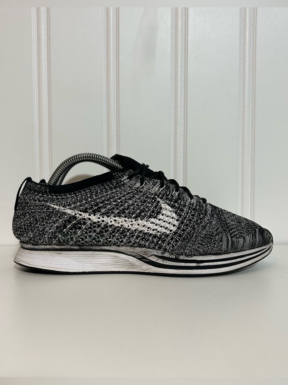 Nike Flyknit Racer Men’s Sneaker - Black & White Oreo